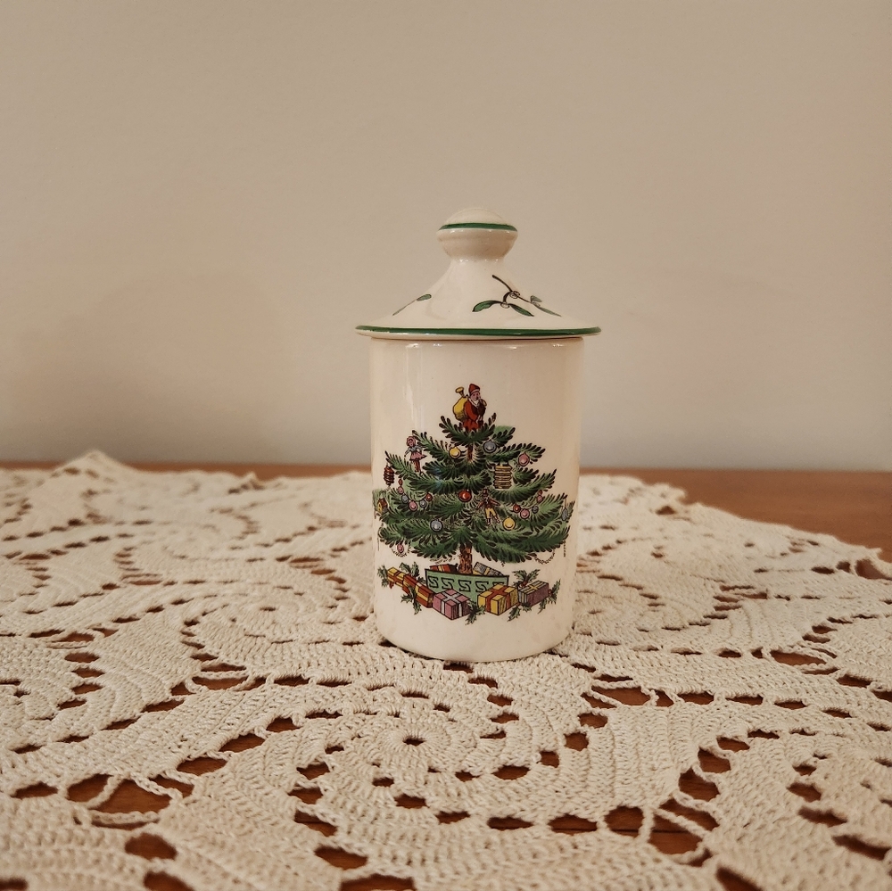Spode Christmas Tree Ceramic Jar